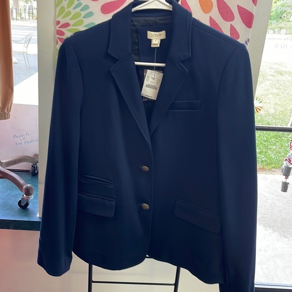 J. crew womens 8 navy blue blazer new with tags